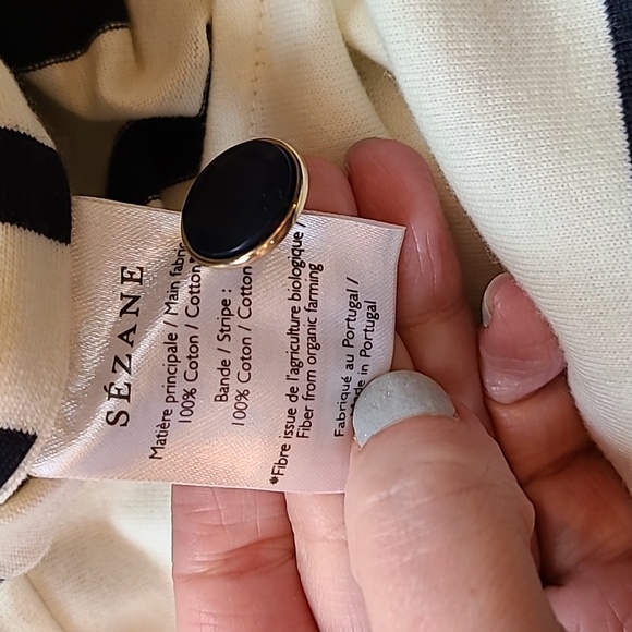 🌸Host Pick🌸 Sezane Noan Stripe Top with Side Buttons - Picture 11 of 13